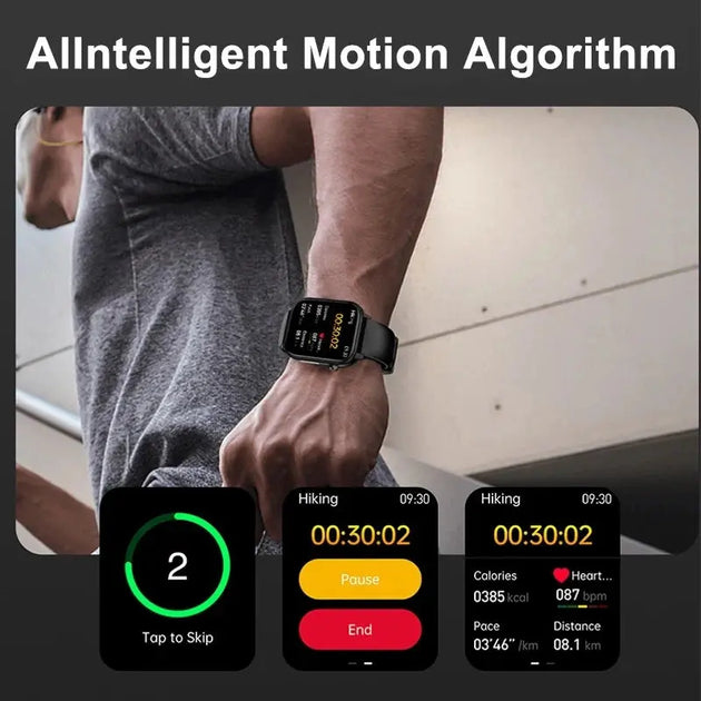 KENPANG 2024 Smart Health Watch with ECG, PPG, Blood Monitoring, and Bluetooth Call Function Ryglobal