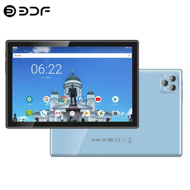BDF 10.1-Inch 5G Android Tablet with Dual SIM, Octa-Core, 8GB RAM, 256GB ROM Ryglobal