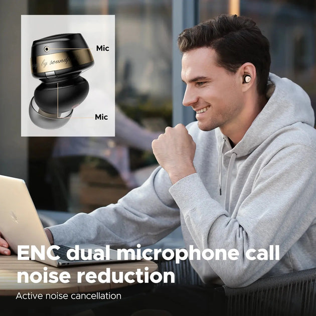 SoundPEATS Opera 05 Hi-Res Wireless Earbuds with Hybrid ANC and Dual Mics Ryglobal