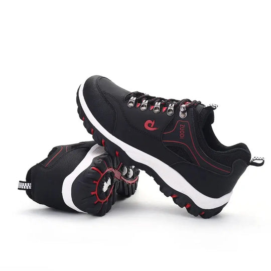 SNORW Men's Lightweight Casual Leather Sneakers for All Seasons Ryglobal