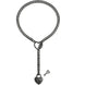 Adjustable Heart O - Ring Punk Rock Cuban Chain Necklace – Lariat Y - Style Necklace with Key & Heart Lock Pendant - Mobile shop