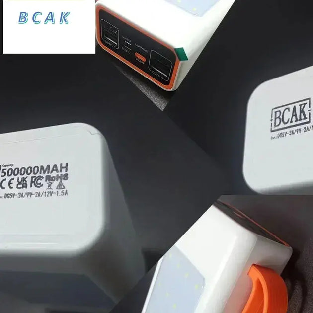 BCAK Super Large Capacity Fast Charging Power Bank with LED Lamp Ryglobal