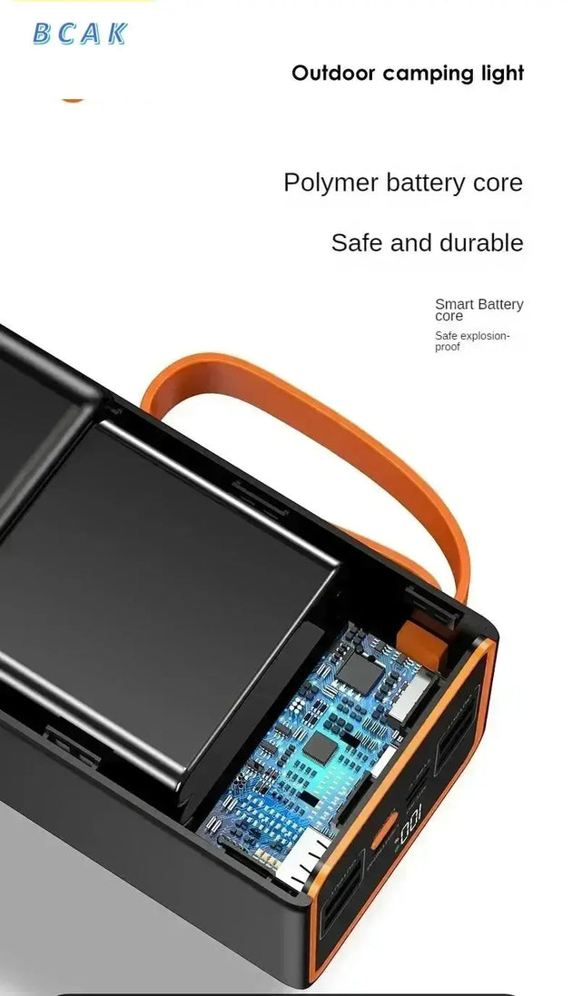 BCAK Super Large Capacity Fast Charging Power Bank with LED Lamp Ryglobal