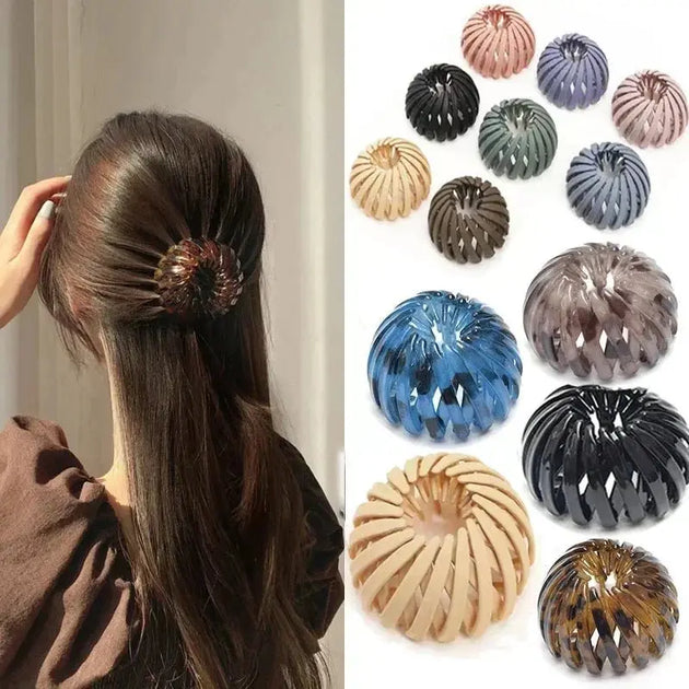 Bird Nest Shaped Ponytail Hair Clip – Magic Lazy Braider Hairpin for Women - Mobile shop