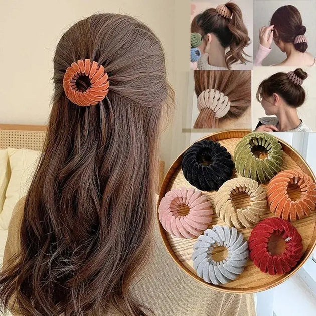 Bird Nest Shaped Ponytail Hair Clip – Magic Lazy Braider Hairpin for Women - Mobile shop