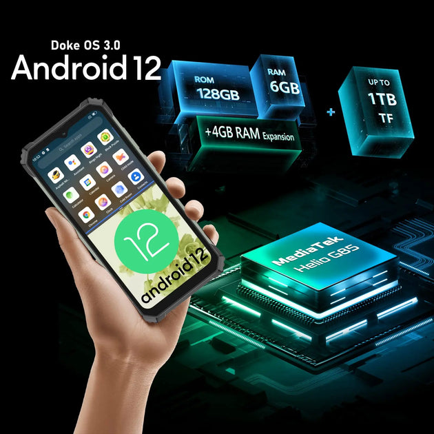 Blackview Phone BV7100,13000mAh 33W Fast Charge,10GB+128GB/1TB Expand Rugged Phone, 6.58" FHD+ 1080*2408, IP69K Waterproof Smartphone, NFC/OTG/Glove Mode, Rugged Smartphone Face/Fingerprint Unlocked - Mobile shop