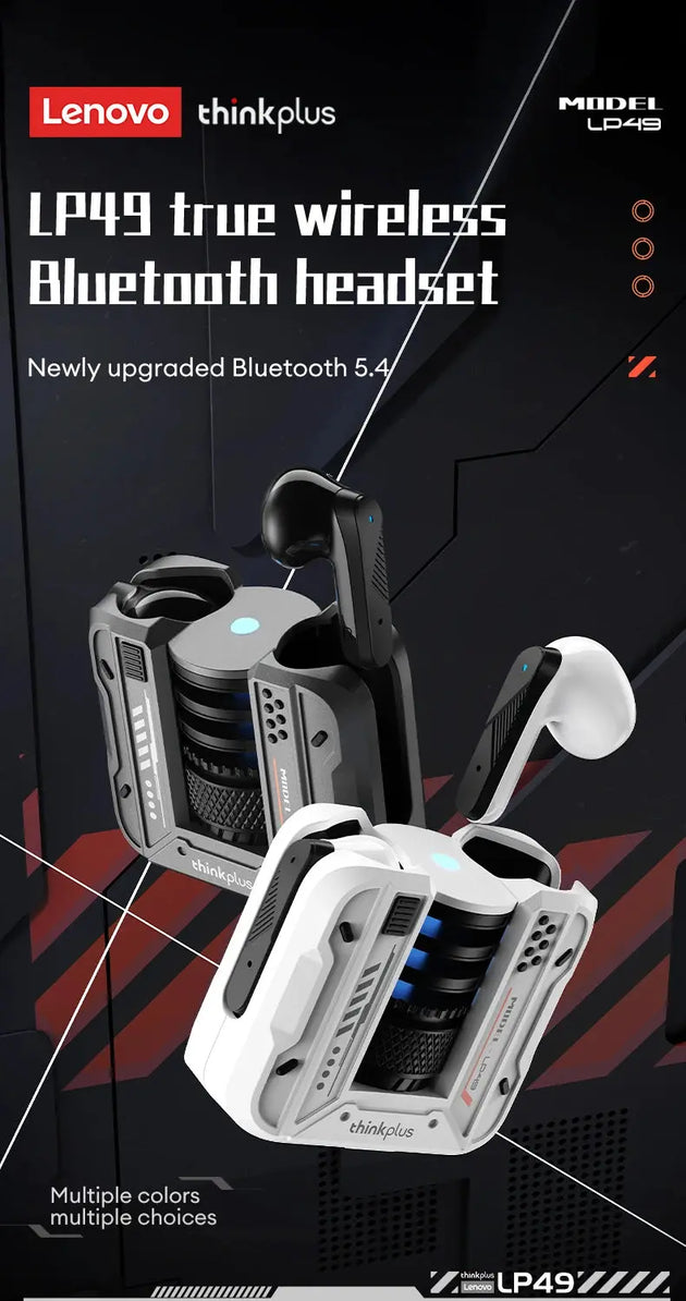 Lenovo LP49 Wireless Noise Cancelling Gaming Earbuds with Mic Mobile shop