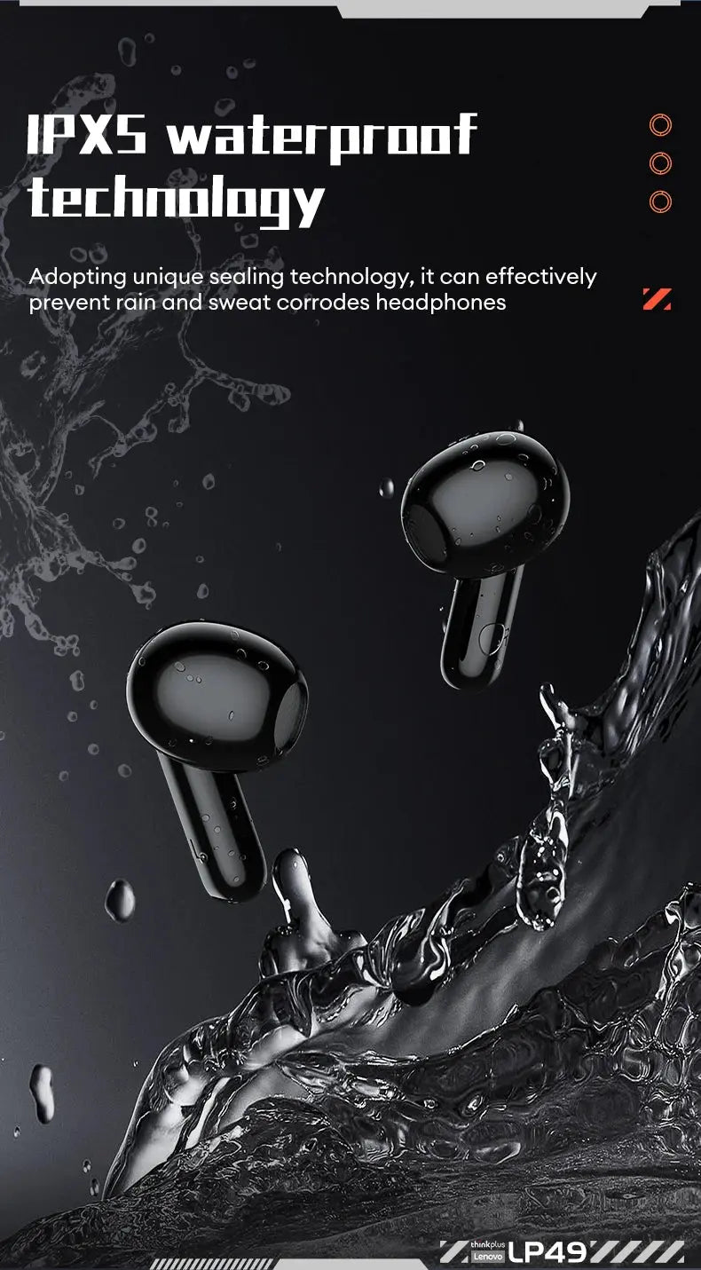 Lenovo LP49 Wireless Noise Cancelling Gaming Earbuds with Mic Mobile shop