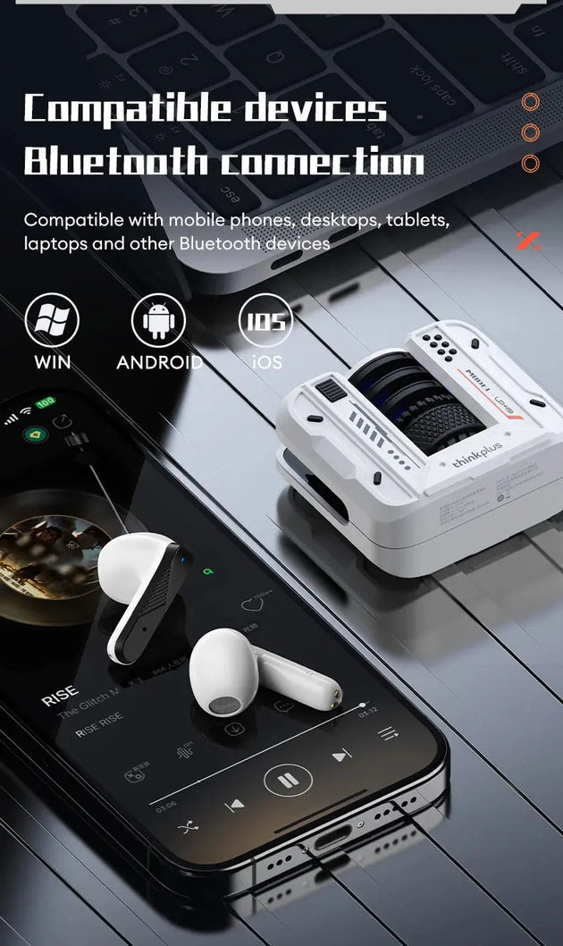 Lenovo LP49 Wireless Noise Cancelling Gaming Earbuds with Mic Mobile shop