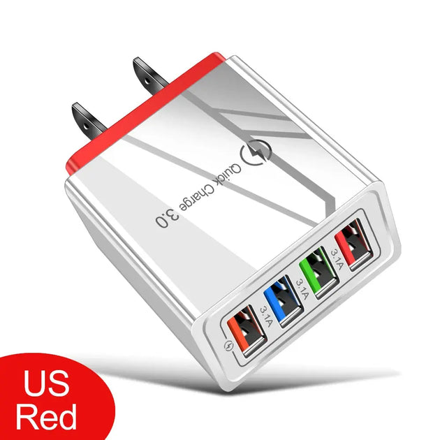 EOENKK Quick Charge 3.0 USB Wall Charger for iPhone 15 Pro Max and Smartphones Ryglobal