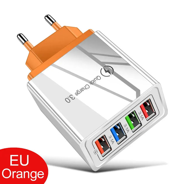 EOENKK Quick Charge 3.0 USB Wall Charger for iPhone 15 Pro Max and Smartphones Ryglobal