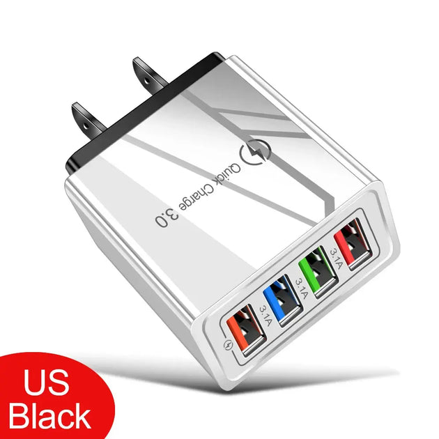 EOENKK Quick Charge 3.0 USB Wall Charger for iPhone 15 Pro Max and Smartphones Ryglobal