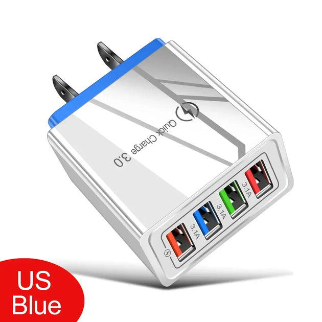 EOENKK Quick Charge 3.0 USB Wall Charger for iPhone 15 Pro Max and Smartphones Ryglobal
