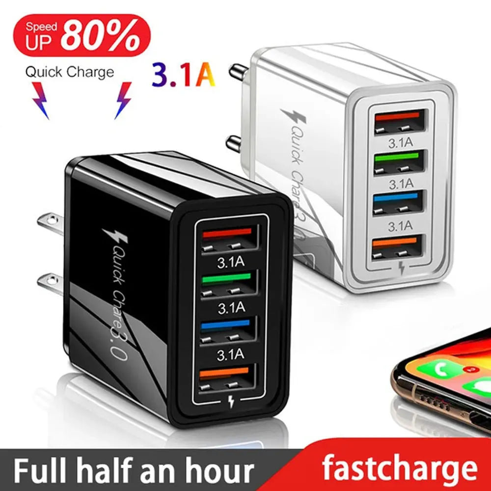 EOENKK Quick Charge 3.0 USB Wall Charger for iPhone 15 Pro Max and Smartphones Ryglobal