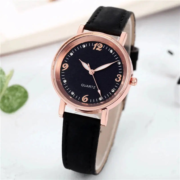 Fashion Arabic Dial Women's Casual Leather Watch Mobile shop