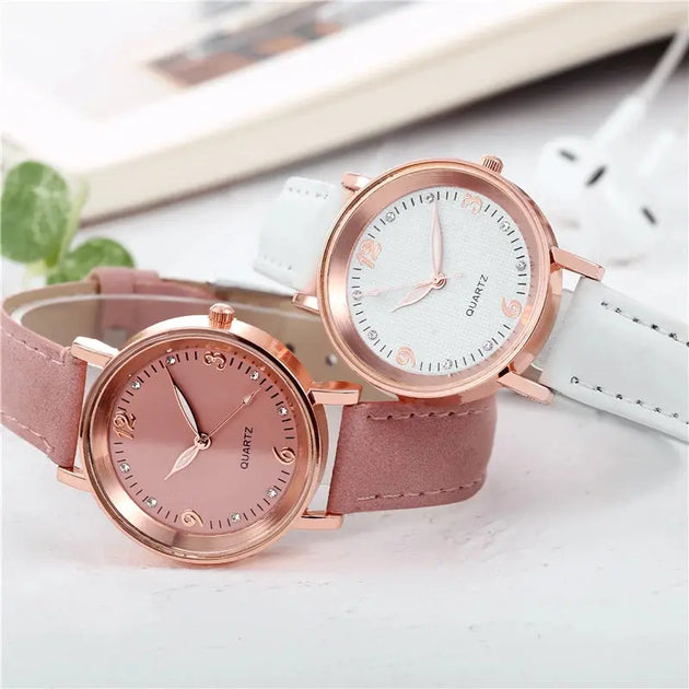 Fashion Arabic Dial Women's Casual Leather Watch Mobile shop