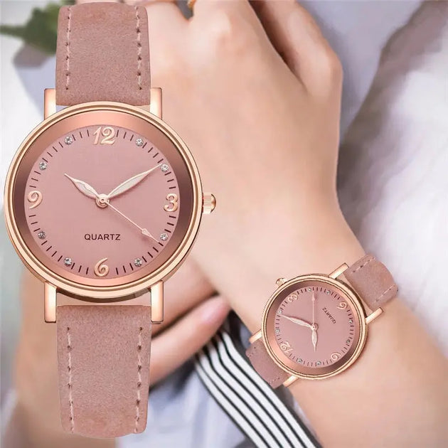 Fashion Arabic Dial Women's Casual Leather Watch Mobile shop