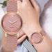 Fashion Arabic Dial Women's Casual Leather Watch Mobile shop