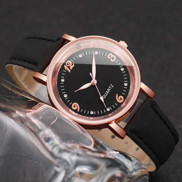 Fashion Arabic Dial Women's Casual Leather Watch Mobile shop