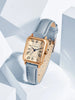 Retro Square Leather Strap Quartz Watch for Women Mobile shop