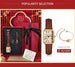 Retro Square Leather Strap Quartz Watch for Women Mobile shop