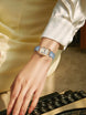 Retro Square Leather Strap Quartz Watch for Women Mobile shop