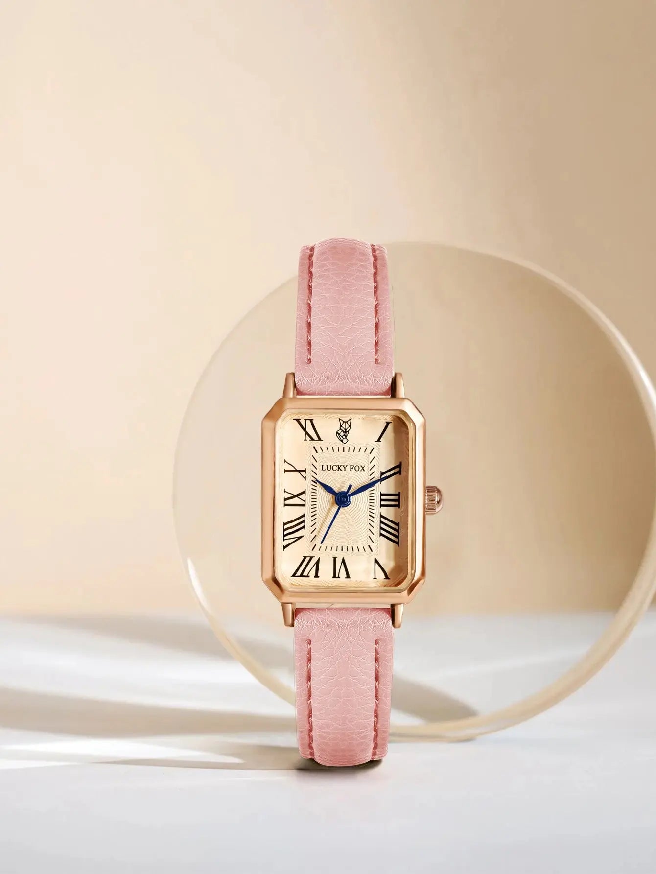 Retro Square Leather Strap Quartz Watch for Women Mobile shop