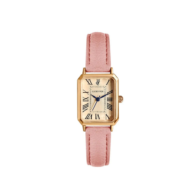 Retro Square Leather Strap Quartz Watch for Women Mobile shop