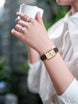 Retro Square Leather Strap Quartz Watch for Women Mobile shop