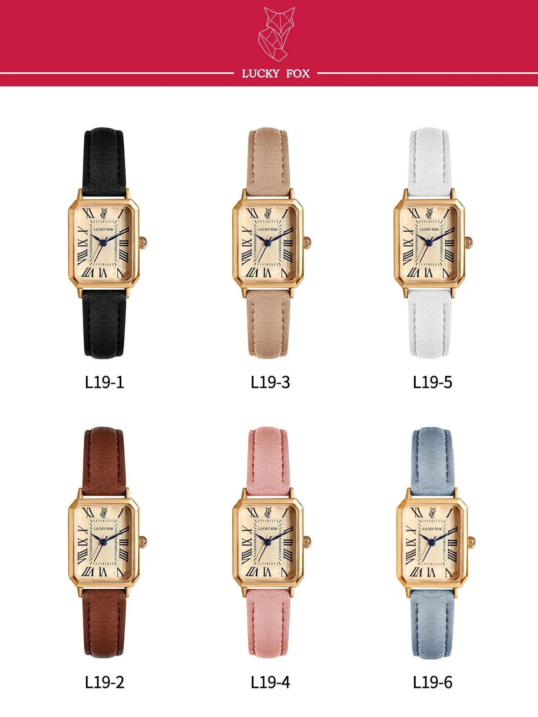 Retro Square Leather Strap Quartz Watch for Women Mobile shop