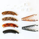 Frosted Solid Color Banana Hair Clips – Fashion Ponytail Barrettes & Hair Claws for Women - Mobile shop