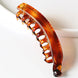 Frosted Solid Color Banana Hair Clips – Fashion Ponytail Barrettes & Hair Claws for Women - Mobile shop
