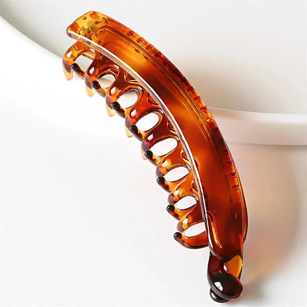 Frosted Solid Color Banana Hair Clips – Fashion Ponytail Barrettes & Hair Claws for Women - Mobile shop