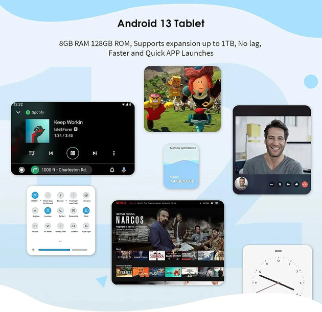 BEESITTO P80 10-Inch Android 13 Tablet - Octa-Core, 8GB RAM, Dual SIM, 4G Connectivity Ryglobal