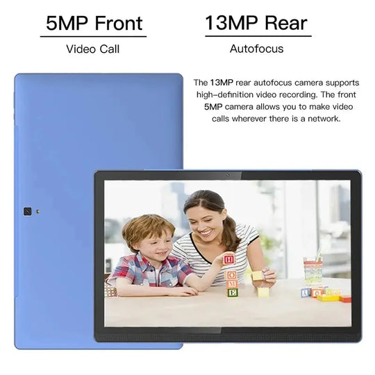 Noablecun 14.1 Inch Android 12 Tablet PC - 12GB RAM, 256GB Storage, Dual Cameras, 4G LTE Ryglobal