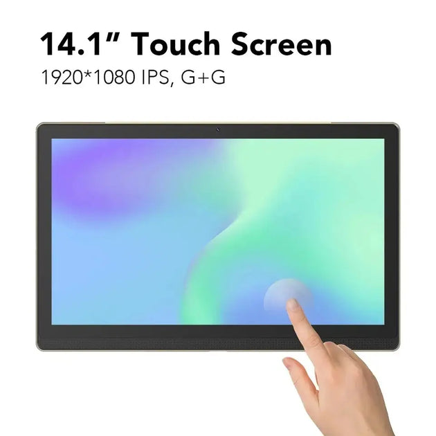 Noablecun 14.1 Inch Android 12 Tablet PC - 12GB RAM, 256GB Storage, Dual Cameras, 4G LTE Ryglobal