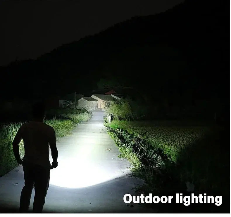 Heinast 2000LM Tactical LED Flashlight with USB Charging and Zoom Mobile shop