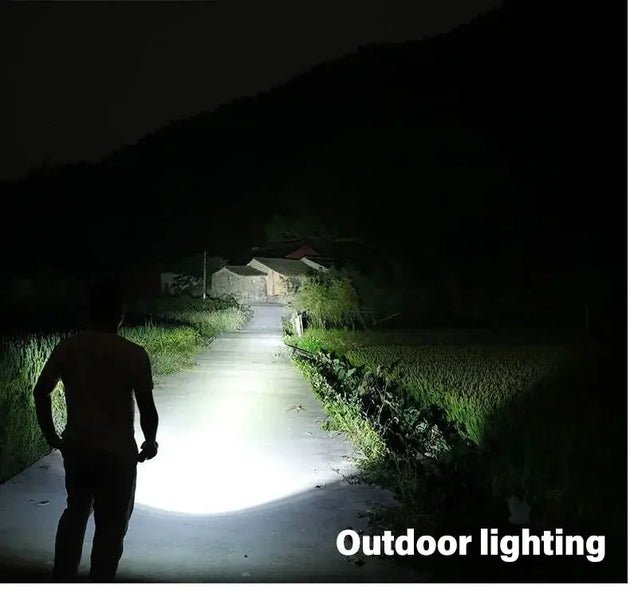 Heinast 2000LM Tactical LED Flashlight with USB Charging and Zoom Mobile shop