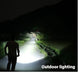 Heinast 2000LM Tactical LED Flashlight with USB Charging and Zoom Mobile shop