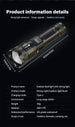 Heinast 2000LM Tactical LED Flashlight with USB Charging and Zoom Mobile shop