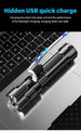 Heinast 2000LM Tactical LED Flashlight with USB Charging and Zoom Mobile shop