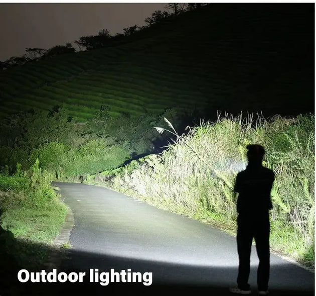 Heinast 2000LM Tactical LED Flashlight with USB Charging and Zoom Mobile shop