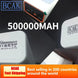 BCAK 50MAH Portable Power Bank with Fast Charging and Built-in Cable Ryglobal