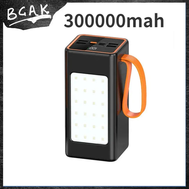 BCAK 50MAH Portable Power Bank with Fast Charging and Built-in Cable Ryglobal