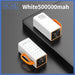 BCAK 50MAH Portable Power Bank with Fast Charging and Built-in Cable Ryglobal