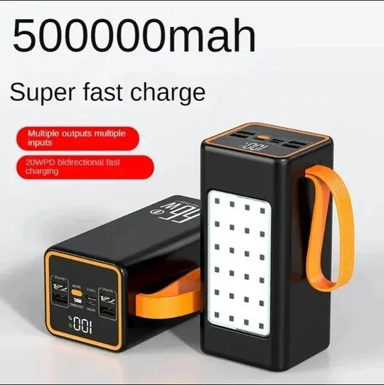 BCAK 50MAH Portable Power Bank with Fast Charging and Built-in Cable Ryglobal