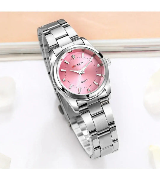 VA VA VOOM Luxury Minimalist Pink Rhinestone Women's Watch 29mm Mobile shop