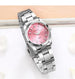VA VA VOOM Luxury Minimalist Pink Rhinestone Women's Watch 29mm Mobile shop