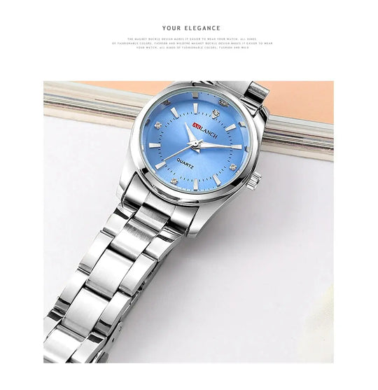 VA VA VOOM Luxury Minimalist Pink Rhinestone Women's Watch 29mm Mobile shop