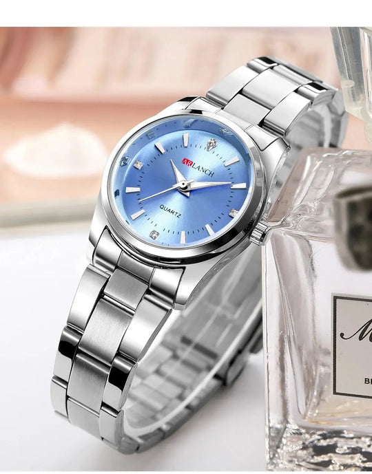 VA VA VOOM Luxury Minimalist Pink Rhinestone Women's Watch 29mm Mobile shop